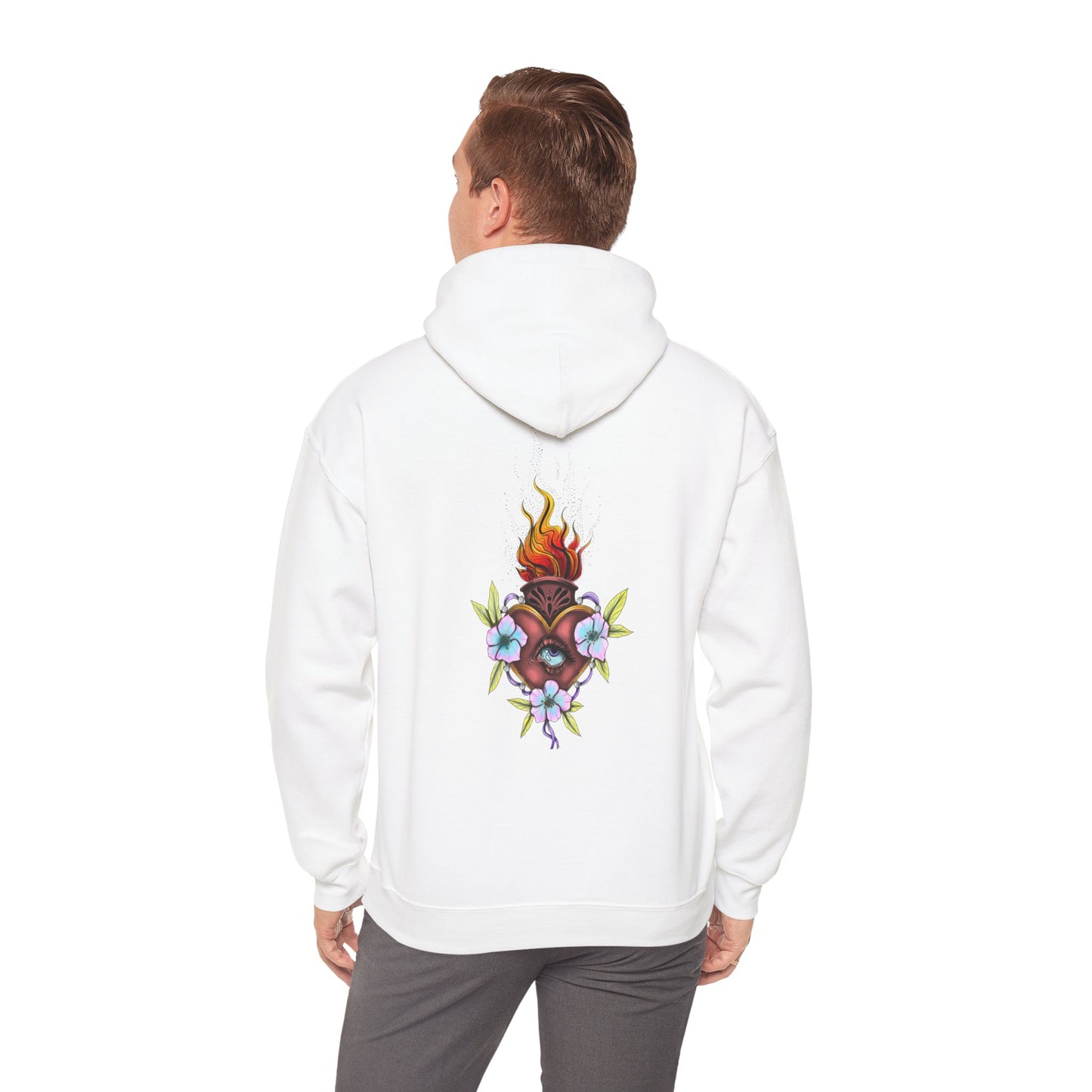 Unisex logo and sacred heart desogmHooded Sweatshirt