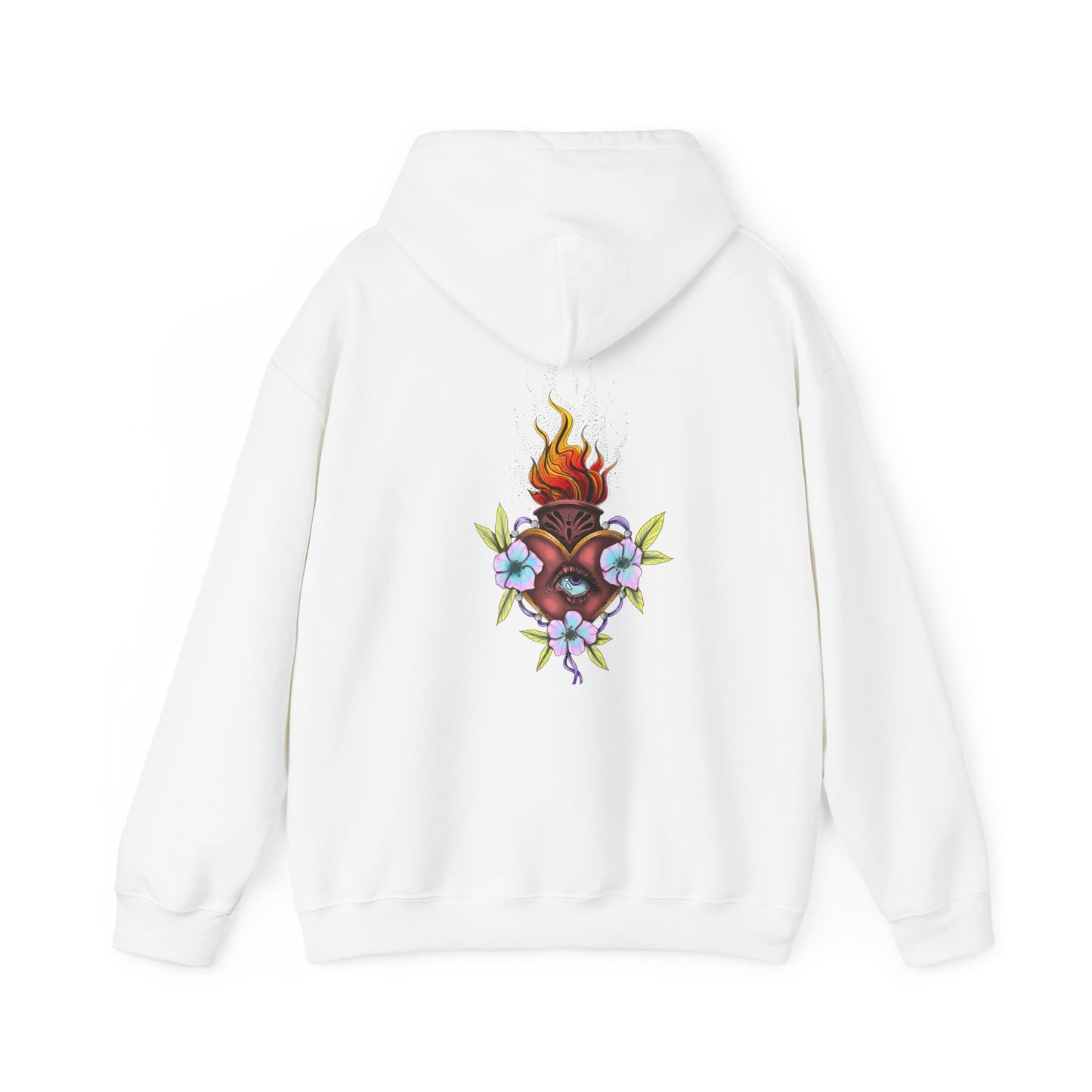 Unisex logo and sacred heart desogmHooded Sweatshirt