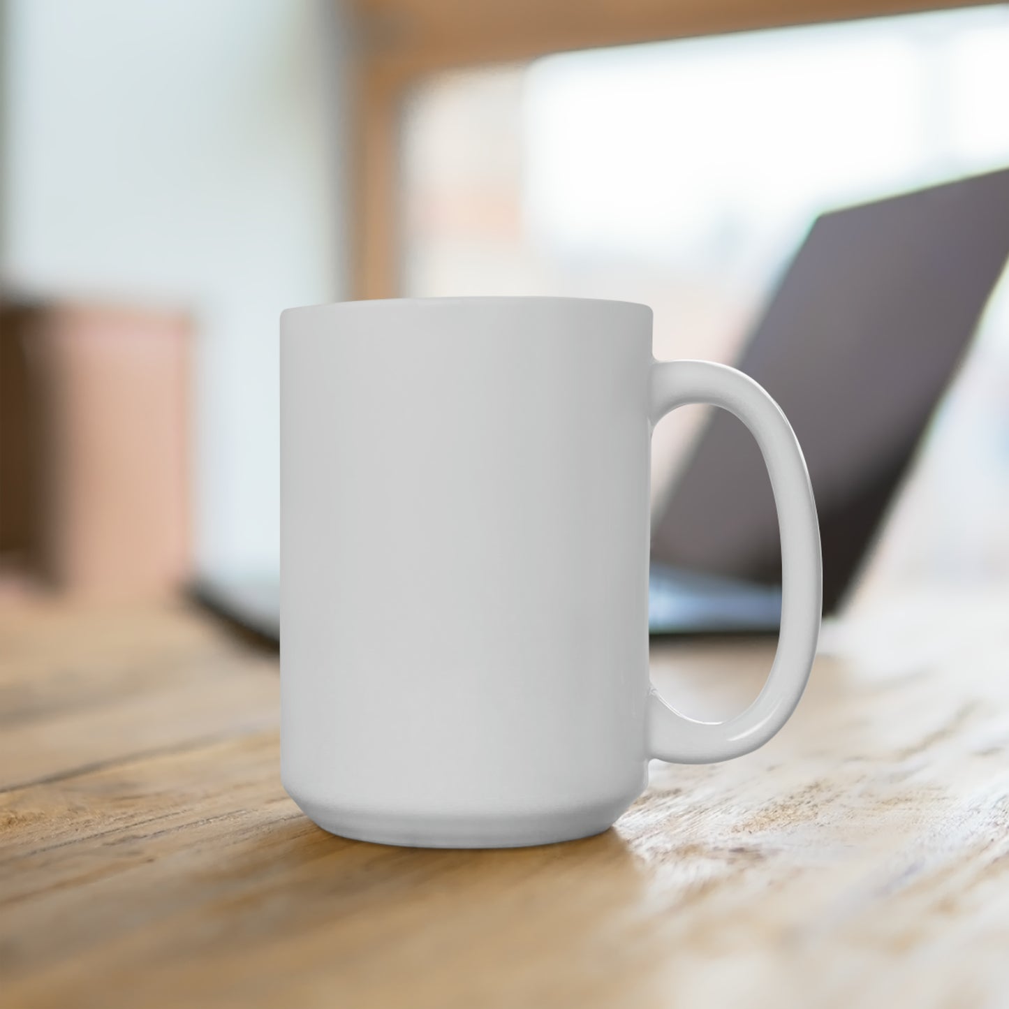 Ceramic Mug 15oz No Rain No Flowers